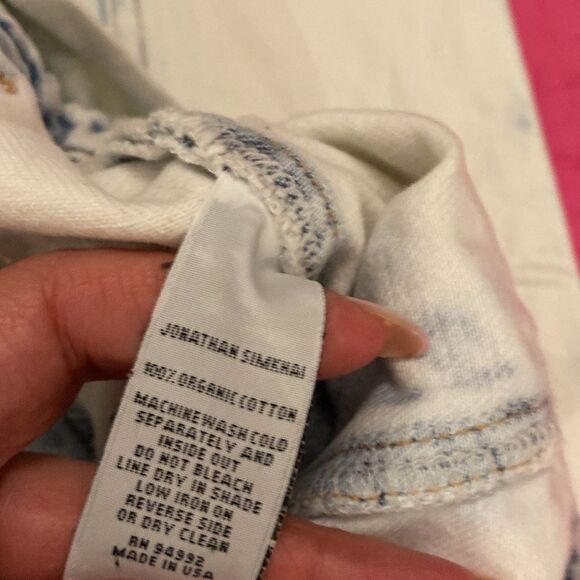 Jonathan  Simkhai acid wash Jeans with High-Waisted Fit, size 25 - Picture 16 of 16